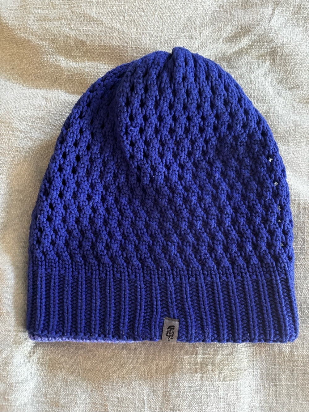 The North Face Shinsky Beanie Knit Winter Hat Blue Purple OS